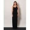 Stretch fabric long dress