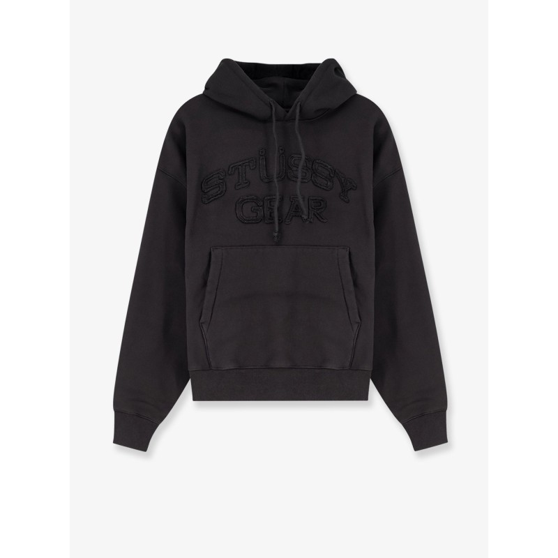 Cotton blend sweatshirt with front logo