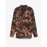 Viscose shirt with floral pattern