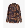 Viscose shirt with floral pattern