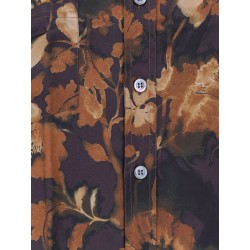 Viscose shirt with floral pattern