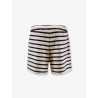 Cotton shorts with striped pattern
