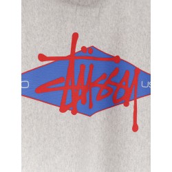 Cotton blend sweatshirt with back print