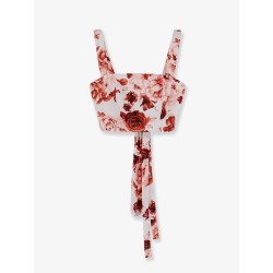 Cotton and linen blend top