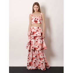 Cotton and linen blend top