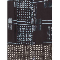 Viscose shirt with geometric pattern
