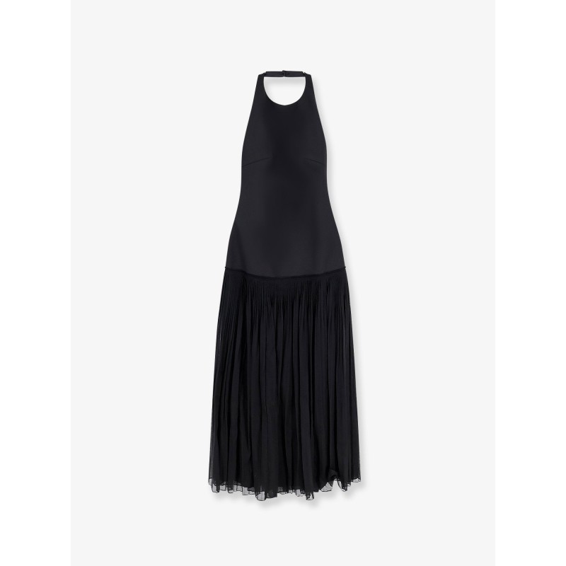 Pleated long dress