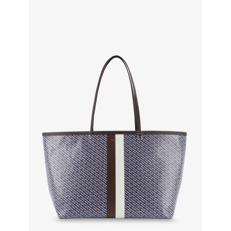 The Racer Tote shoulder bag in coated canvas with all-over logo