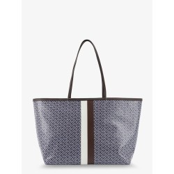 The Racer Tote shoulder bag in coated canvas with all-over logo
