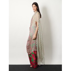 Multicolor silk dress