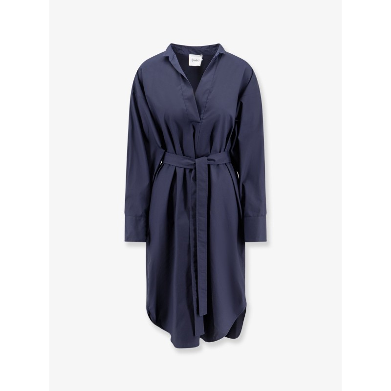 Cotton dress with belt