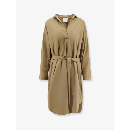 Cotton dress with belt