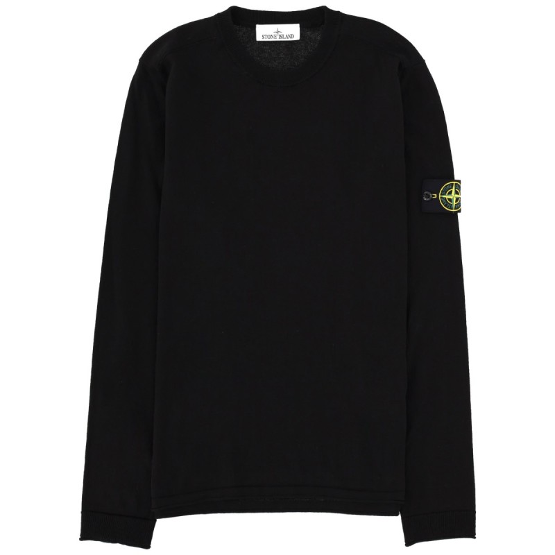 MAGLIA IN COTONE CON PATCH LOGO