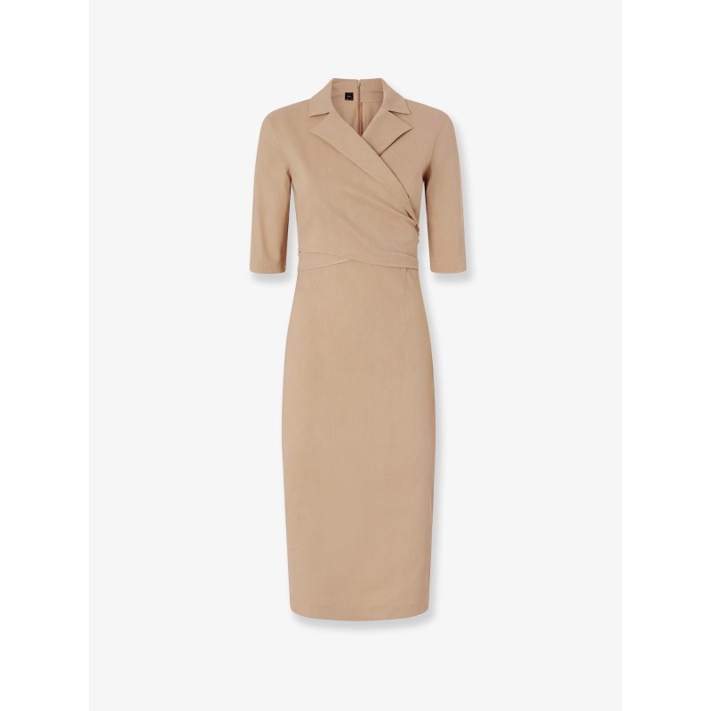 Allyson stretch linen and viscose dress