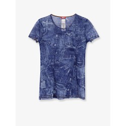 Kasia t-shirt with denim print