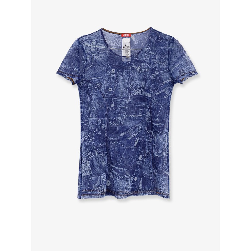 Kasia t-shirt with denim print