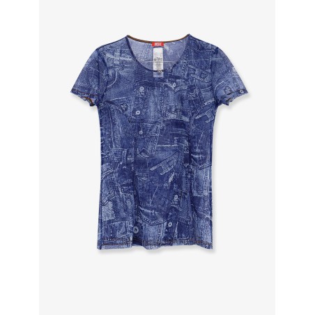 Kasia t-shirt with denim print