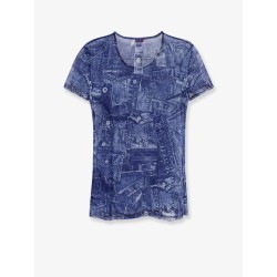 Kasia t-shirt with denim print