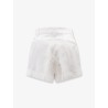 Cotton and linen shorts