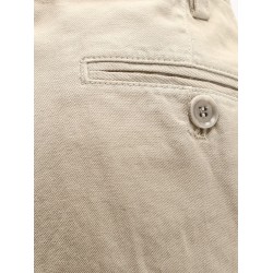 Cotton and linen shorts
