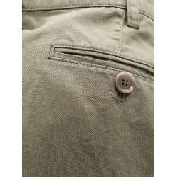 Cotton and linen shorts
