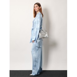 Le City Mini metallic leather crossbody bag