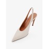 Viper leather slingback pumps