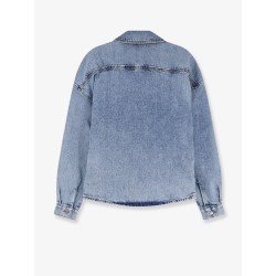 Cotton shirt with washed-out effect