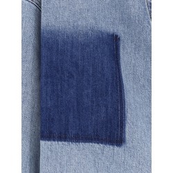 Cotton shirt with washed-out effect