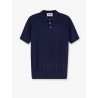 Cotton and silk blend polo shirt
