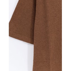 Linen and cotton blend polo shirt